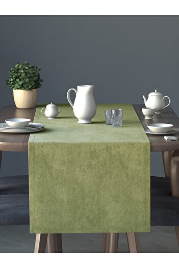 Perle Kadife Dokulu Ada Çayı Rengi Daily Series Runner 40 X 140