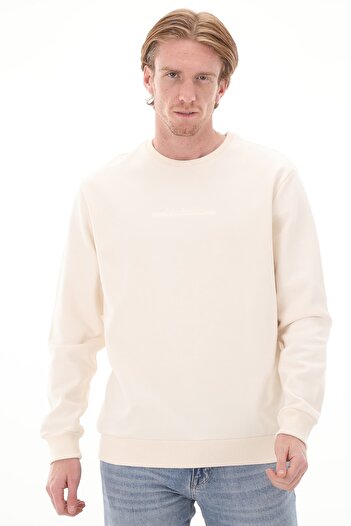 Columbia Men's Cream Sweatshirt Model Code:9150120190