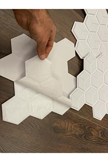 TechnoSmart 1adet 30cmx30cm 3d Kendinden Yapışkanlı Duvar Kağıdı Kaplama Su Geçirmez Mutfak Banyo