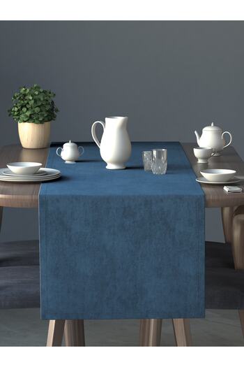 Perle Catifea Texturată Deep Blue Color Daily Series Runner 40 X 140