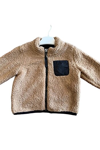 Verscon Children's Plush Zippered Cardigan with Combed Cotton Lining