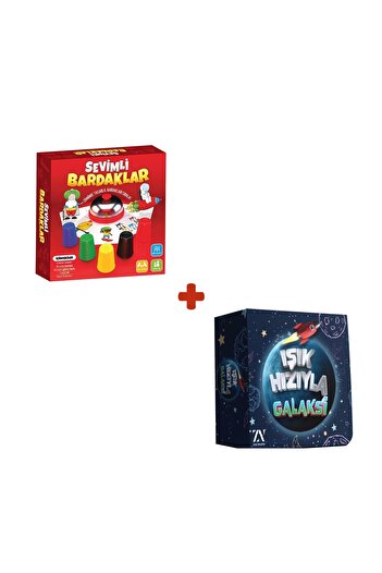 Tes Yayıncılık Cute Glasses / Galaxy with Light Speed Set of 2