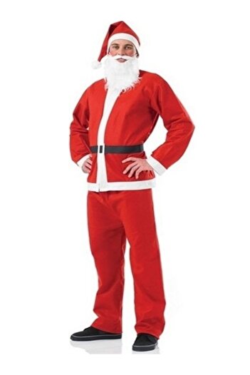 BoncukAVM Adult Fiber Santa Claus Costume Santa Claus Outfit