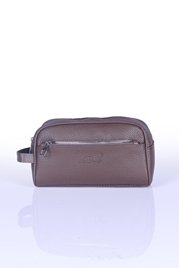 By Hakan Men's Shaving And Handbag Brown
