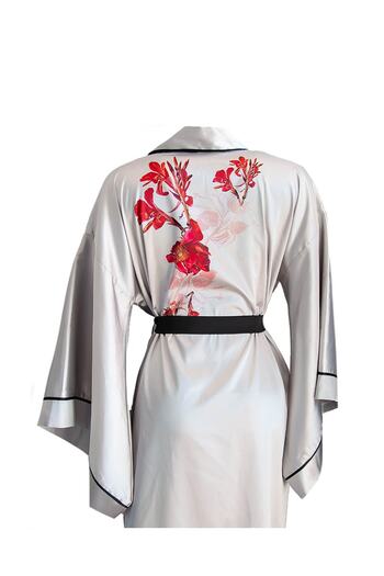 Mita Concept Mini Size Gray Kimono