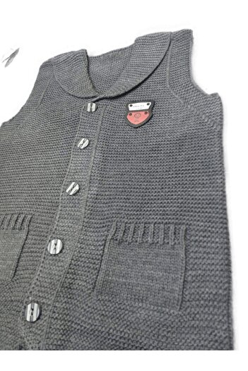 gogo bici Boy's Embroidered Ata Knitwear Vest