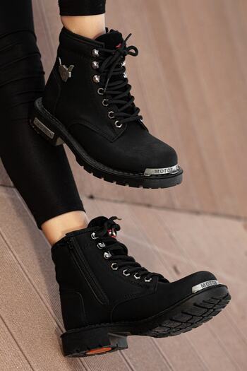 Khayt Barnard Warm Lining Zippered Rubber Non-Slip Sole Unisex Boots
