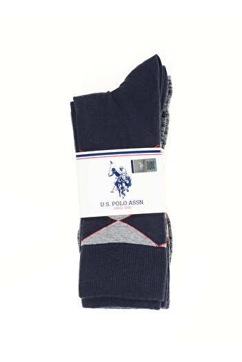 U.S. Polo Assn. Мъжки чорапи в тъмносини цветове Geus-sk22.vr033