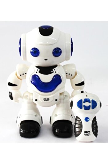 CAN OYUNCAK Kutulu Kumandalı Işıklı Robot Mavi
