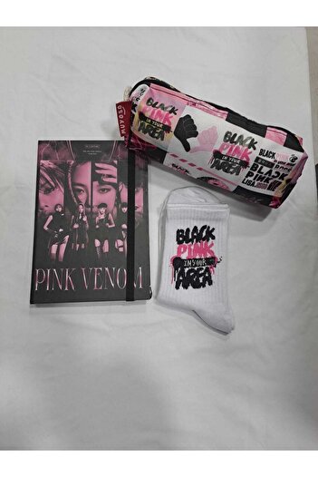 GC GÖKHAN CLUB Blackpink Notebook Pen Holder Socks