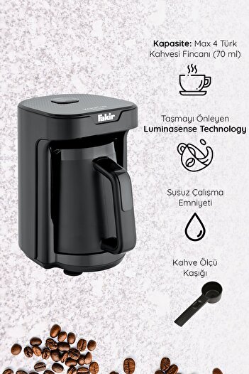 Fakir Kaave Mono Automatic Turkish Coffee Machine Black