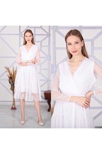 CİXAPLE Tulle Lined Dress