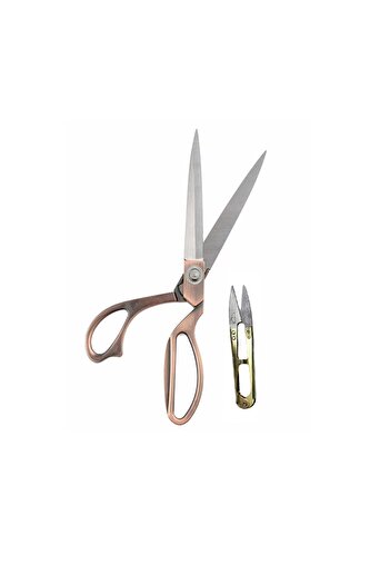 İşkur Makina Professional Metal Tailor Scissors Copper Color 26 Cm