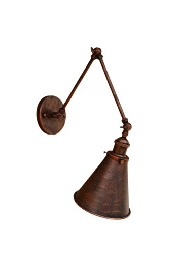 demet habek mylights S Retro Rustic Copper Antique Acrobat Conical Sconce