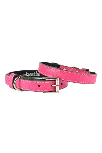 Bestie Panama Medium Leather Dog Collar 45 cm