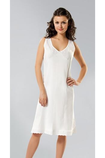 Namaldı 2-Piece 260 Combed Cotton Mother Petticoat 2-Piece White Underskirt Lining