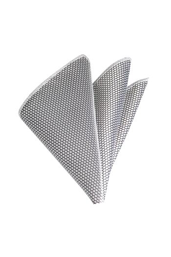 Brianze Men's Light Gray Handkerchief Tie