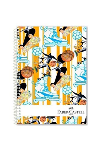 Faber Castell Sports 120 Sheets Hard Cover 3+1 Compartment Notebook
