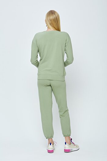 Motherway Women's Green Maternity Tracksuit Set