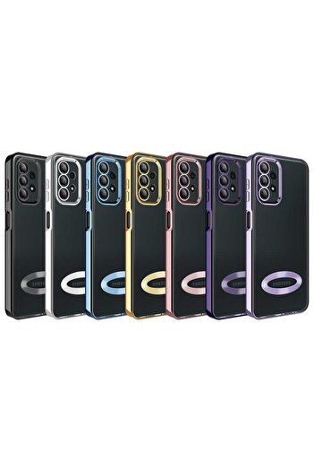 Fibaks Samsung Galaxy A13 4g Case Camera Lens Protection Transparent Color Logo Showing Glossy Cover