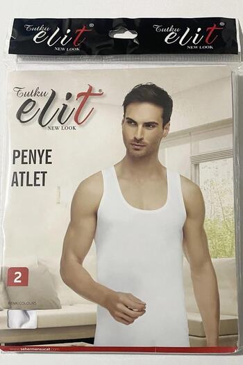 Tutku Elit Men's Combed Cotton Strappy Undershirt 1001 - 9 Pieces