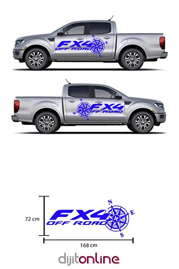 Dijitonline 2 bucăți autocolant pentru uși laterale - autocolant pentru uși laterale - 168x72cm