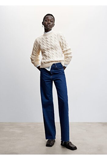 MANGO Woman Pearl Knitwear Sweater