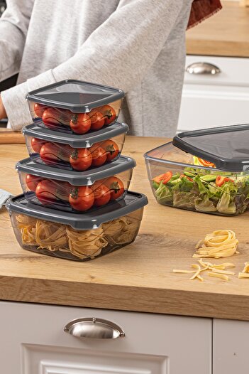 Turnberry 10 Pieces 5 Pieces Multi-Portable Food Pulses Storage Container Set (2500ml, 1500ml, 900ml, 500ml, 250ml)