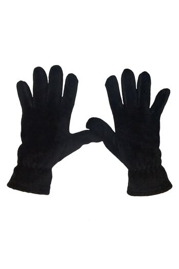 Mrey Men's Black Thermal Winter Fleece M-l Gloves Snow Mask Biker Helmet Beanie Neck Collar Set of 2 Suit