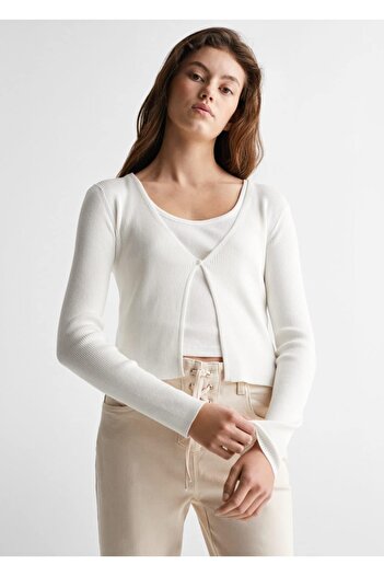 Mango Teen White Sweater with Skirt for