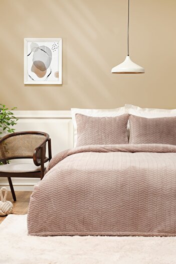 Karaca Home Rosie Beige Double Wellsoft Bedspread