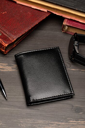 enderun Vegan Leather Black Color Wallet
