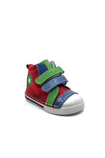 ELMA ŞEKERİ Leather And Orthopedic Sole Men's First Step Shoes-20