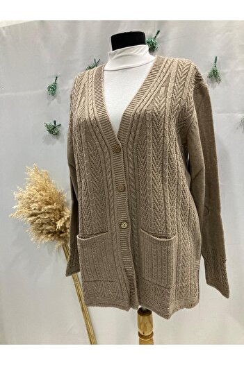 Sel Tekstil Plus Size Mother Cardigan