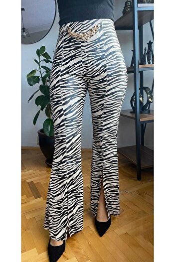 BEBE PLUS Leather Zebra Pants