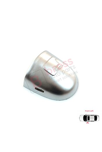 Bross Otomotiv Renault Compatible Left Side Silver Color Exterior Door Handle Part 1 Piece