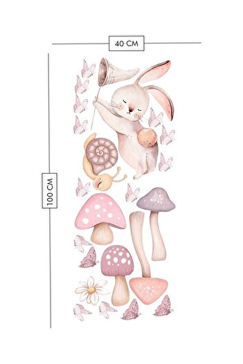 Piksel Grafik Star Catcher Rabbit Door Sticker