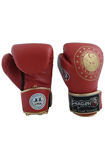 Dragon Martina Federation Approved Muay Thai Sparring Glove, Bat 2000 Bandage and Mouthguard Set of 3