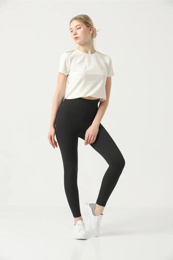 Frau Women's Ribbed High Waist Leggings