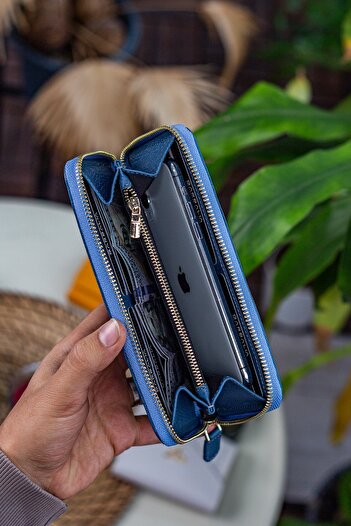Vianel New York Eliza Genuine Leather Turquoise Women's Wallet
