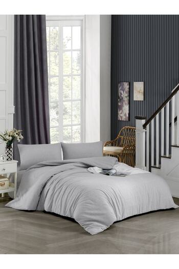 ELY PARKER King Size Duvet Cover Set (180x200 Fitted Sheet + Duvet Cover + Pillow Case)