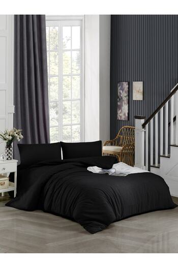 ELY PARKER King Size Duvet Cover Set (200x200 Fitted Sheet + Duvet Cover + Pillow Case)