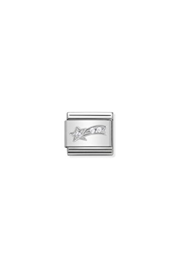 NOMİNATİON Composable Chrıstmas Stainless Steel, Enamel,cub, Zirc, And Arg,925 (01_white Comet)