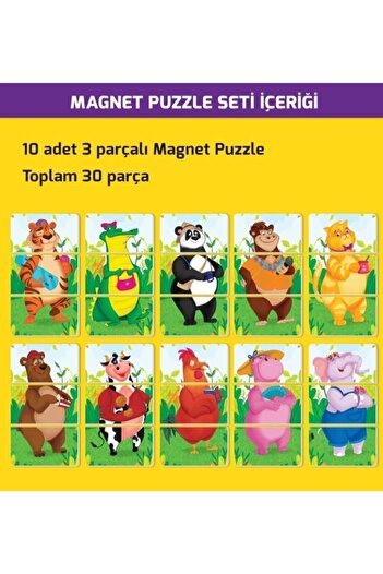 yükselen zeka Age 2+ Magnet Puzzle, Attention Developing Intelligence Game and My Velcro Activity Book
