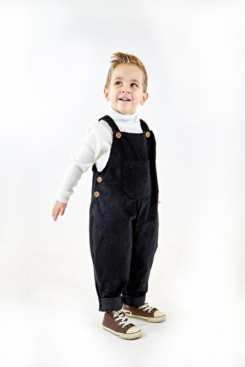 Catz Kids Black Velvet Velvet Jumpsuit