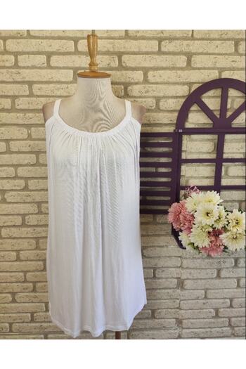 Esinty Rochie de damă, cu bretele din material nisipos, cu piept elastic 85 cm