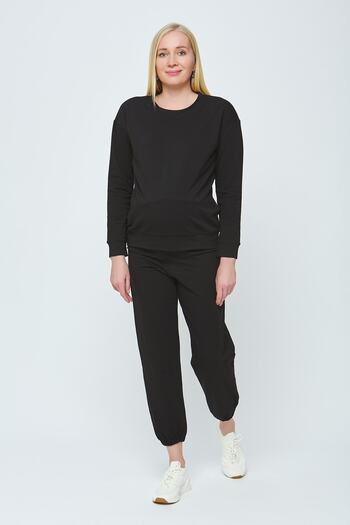 Motherway Maternity Black Tracksuit Set