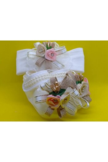 BUKAWEAR Baby Newborn Set Shoes Bandana Set of 2