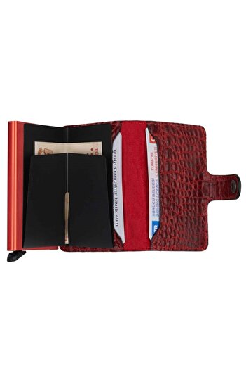 WalSmart Mini Croco Leather Wallet with Smart Mechanism