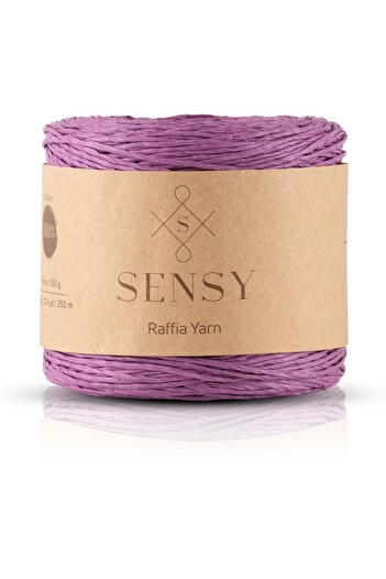 SENSY Premium 250 gr Φυσικό Χαρτοσχοινί, Ψάθινο Χαρτοσχοινί, Ράφια, τσάντα, σουπλά, καπέλο, 250m Μωβ